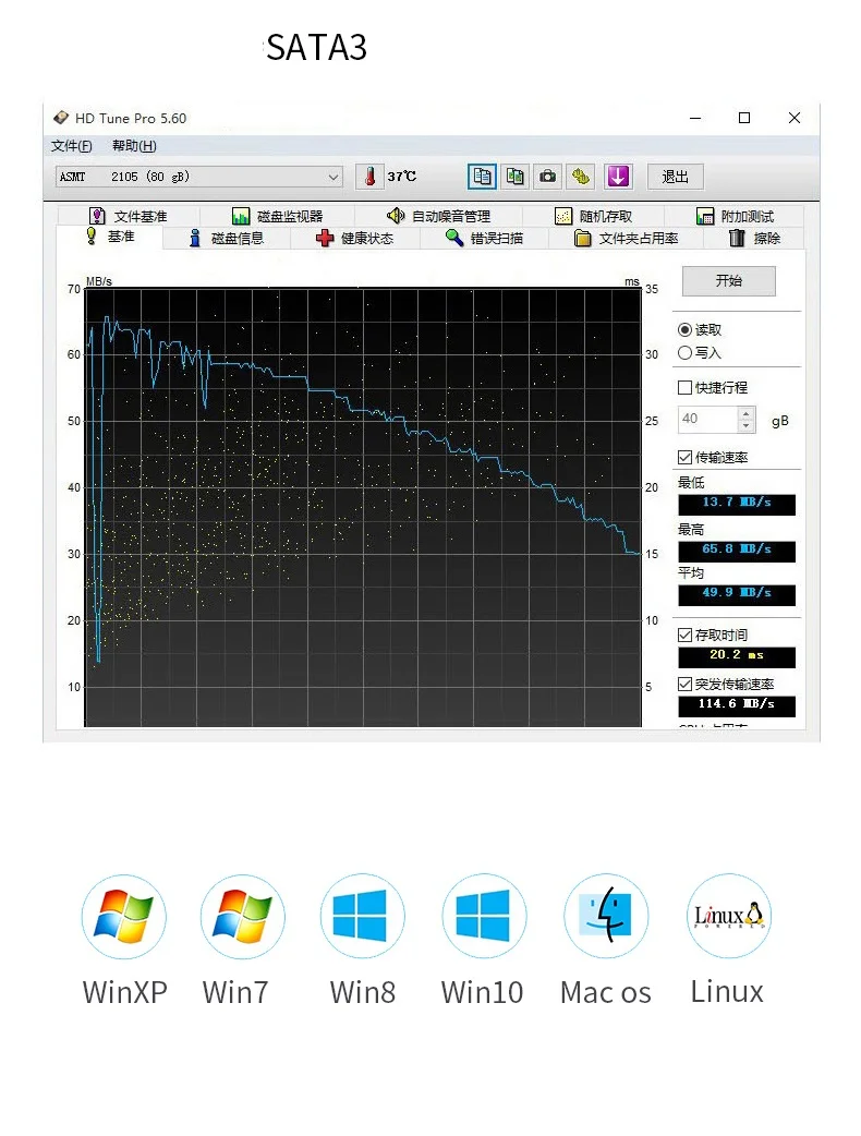 Корпус для внешнего жесткого диска 2 5 дюйма SATA USB3.1