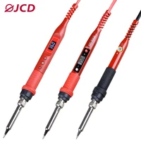 jcd soldering iron 908 series 60w80w multi function button adjustable temperature 110v220v lcd digital display welding tools