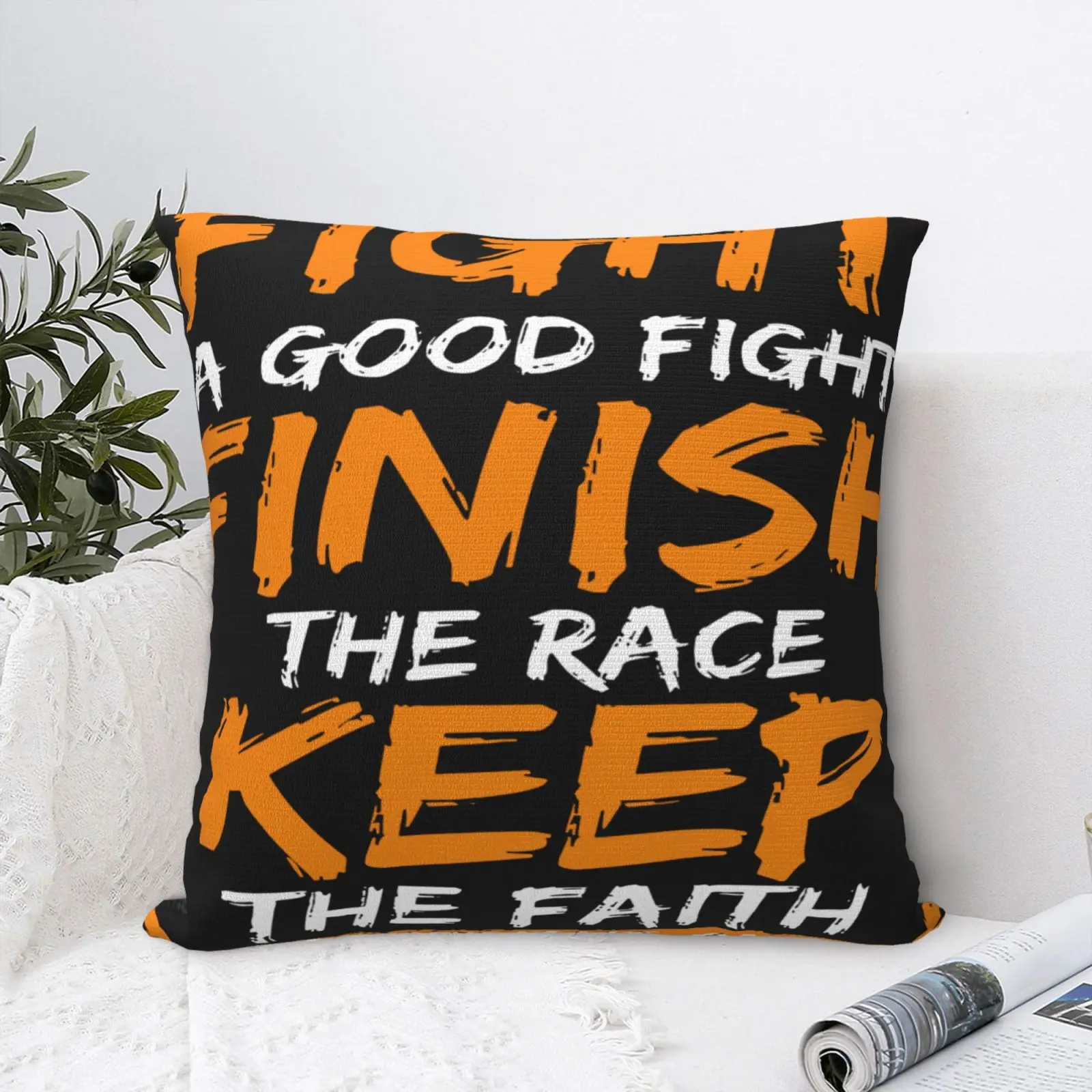 

Христианская вера, борьба за хорошее сражение, наволочка, подушка, чехол, аниме подушка, чехол, подушки, Декор, домашние подушки