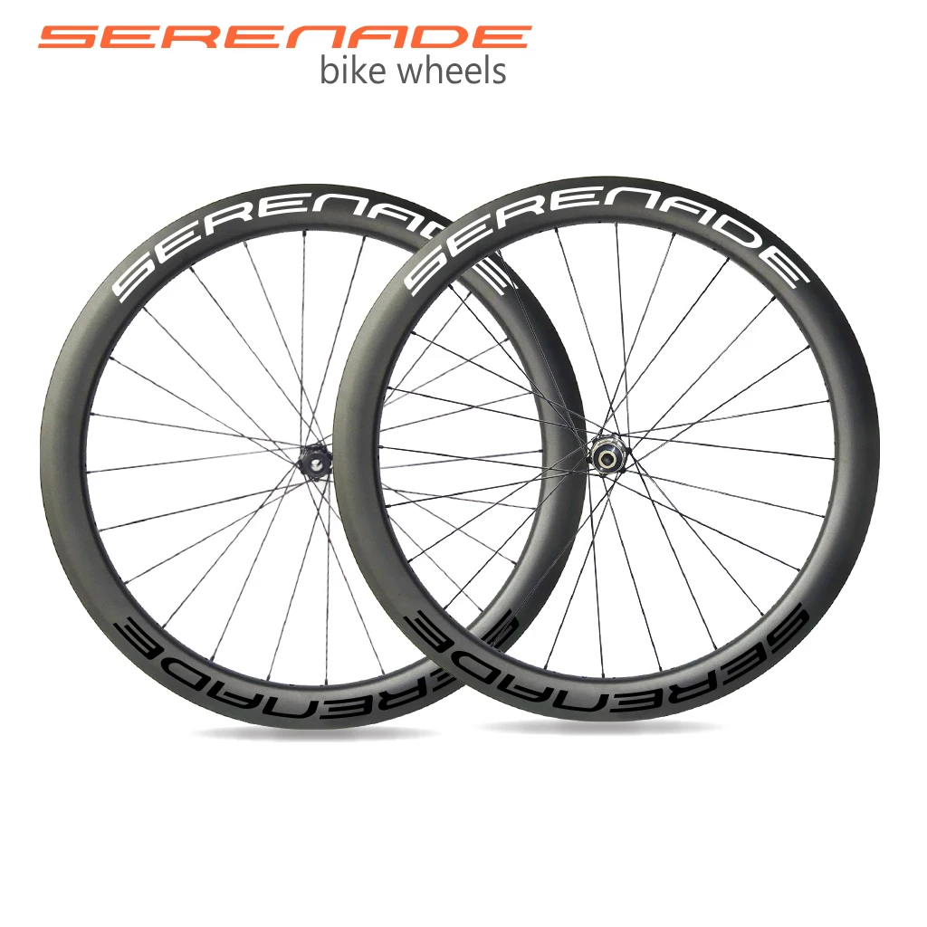 

Serenade Carbon 700C Tubeless Tubular Bike Wheels Symmetric 50mm Deep 25mm Clincher for Road Bikes D41CB D42CB CL Disc Brake