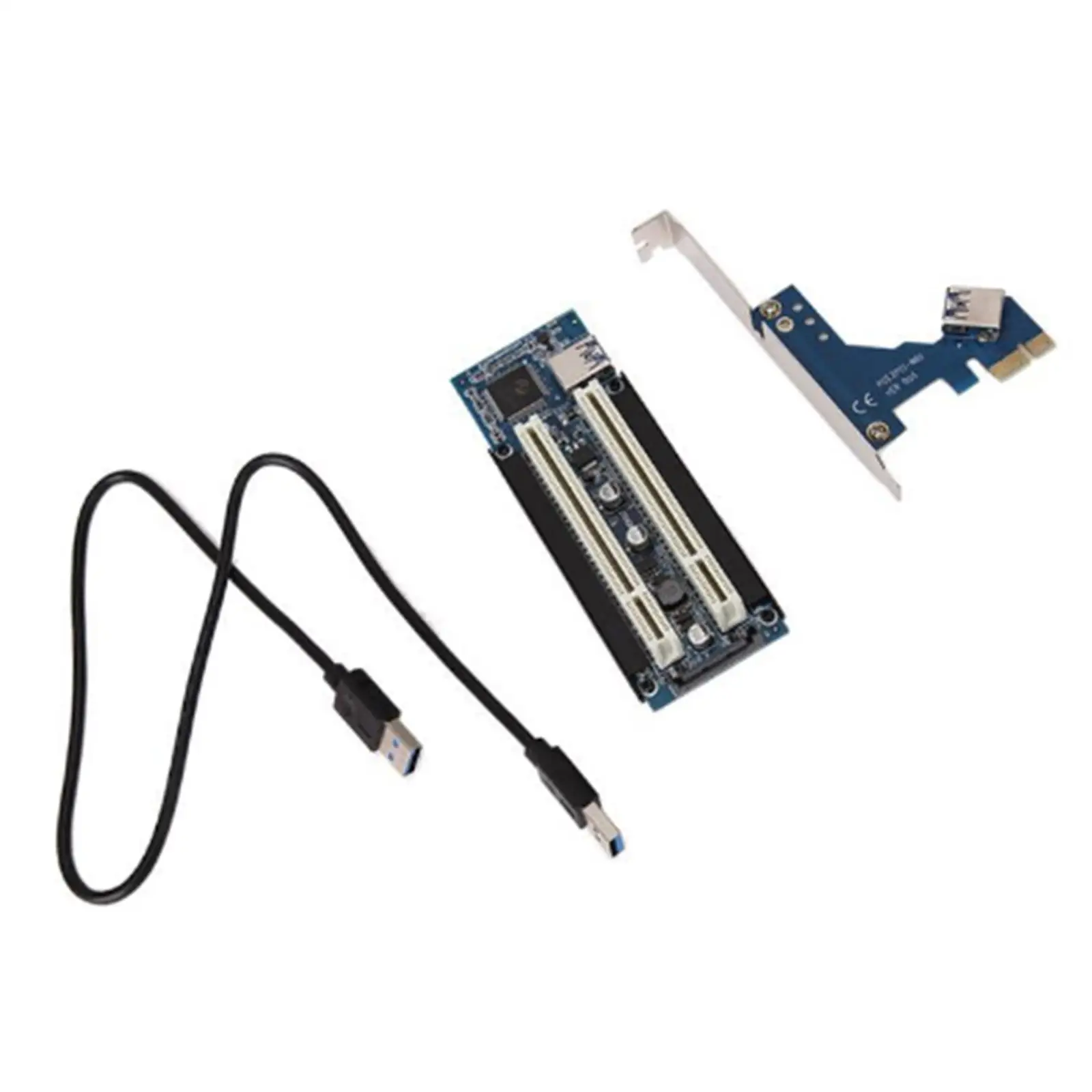 

1 Piece Card with Screws And USB Cable, Dual Slots USB 3.0 Riser Card for