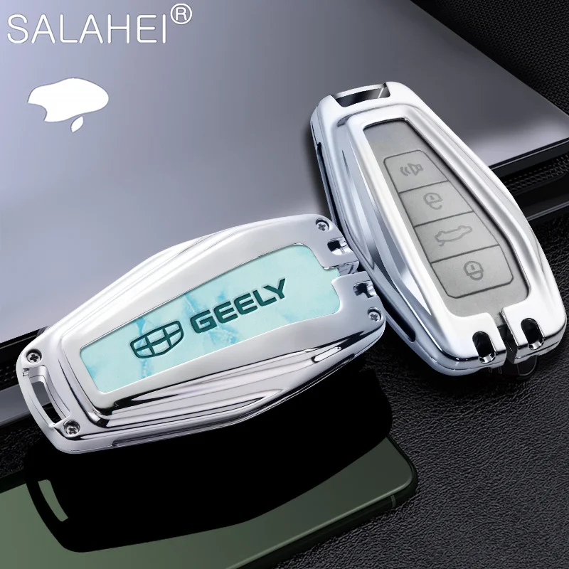 

Zinc Alloy Car Key Cover Case Holder Shell Protector For Geely Coolray X6 X7 EX7 Geometry C Emgrand GX7 NL3 SUV GT GC9 Accessory