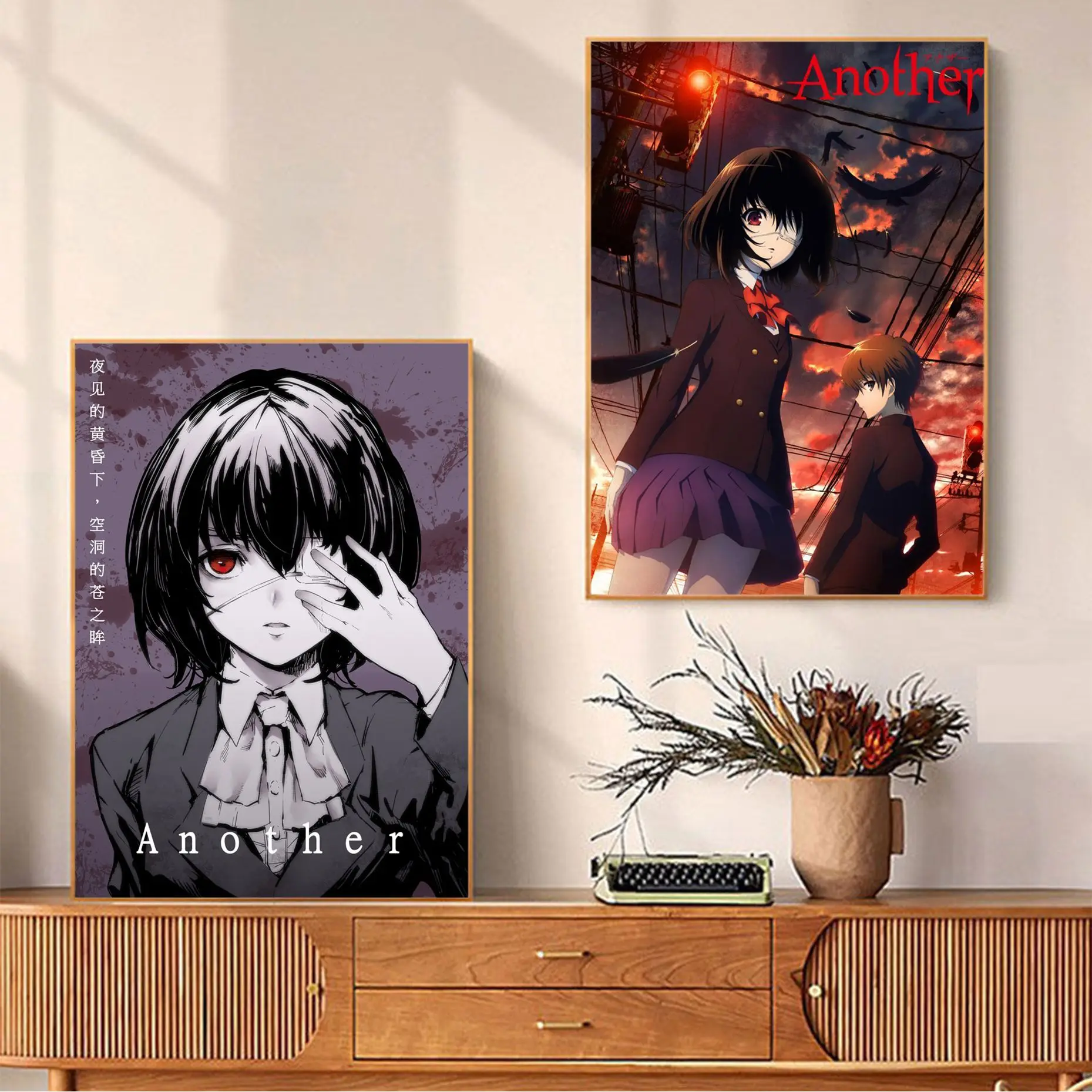 

Japanese Horror Anime Another DIY Sticky Poster HD Quality Poster Wall Art Painting Study Wall Decor