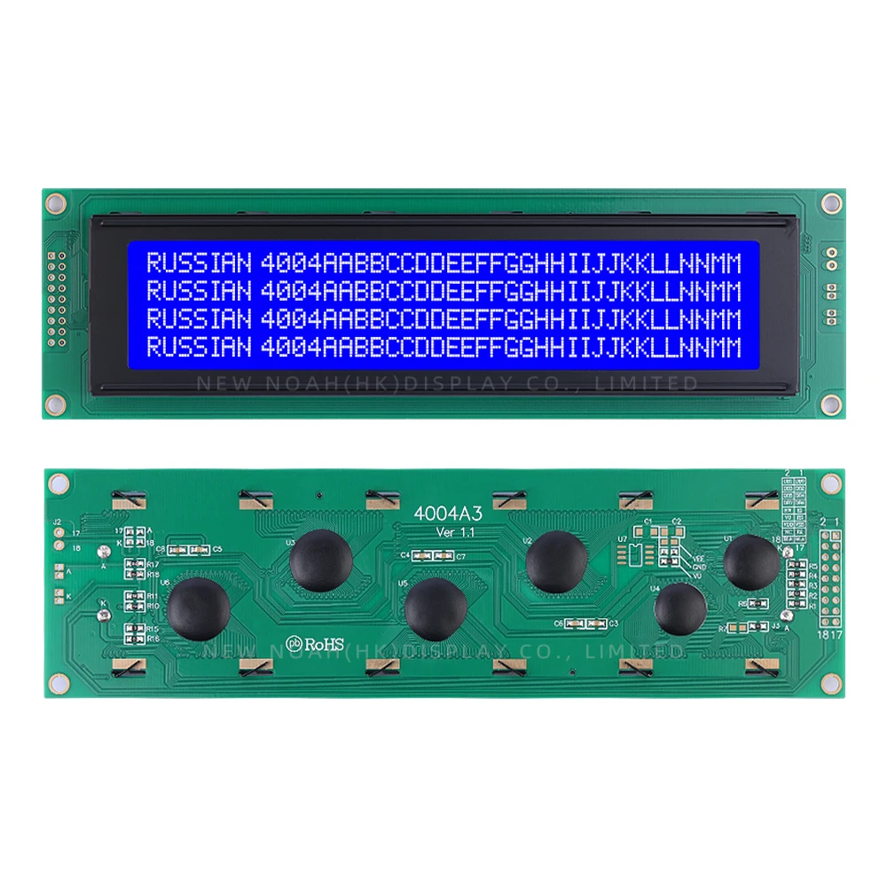 Русская синяя пленка белые буквы 4004A3 символьный ЖК-модуль 2X40 4004 18-контактный