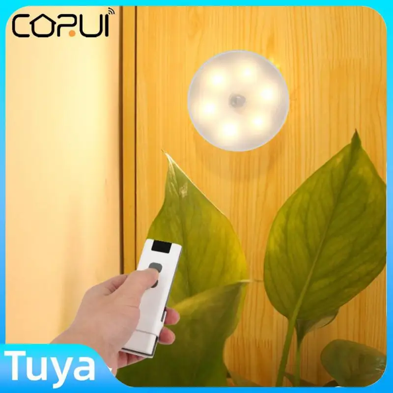 

Светодиодный ночсветильник CORUI с пассивным инфракрасным датчиком движения, перезаряжаемый ночник с регулируемой яркостью, беспроводсвети...