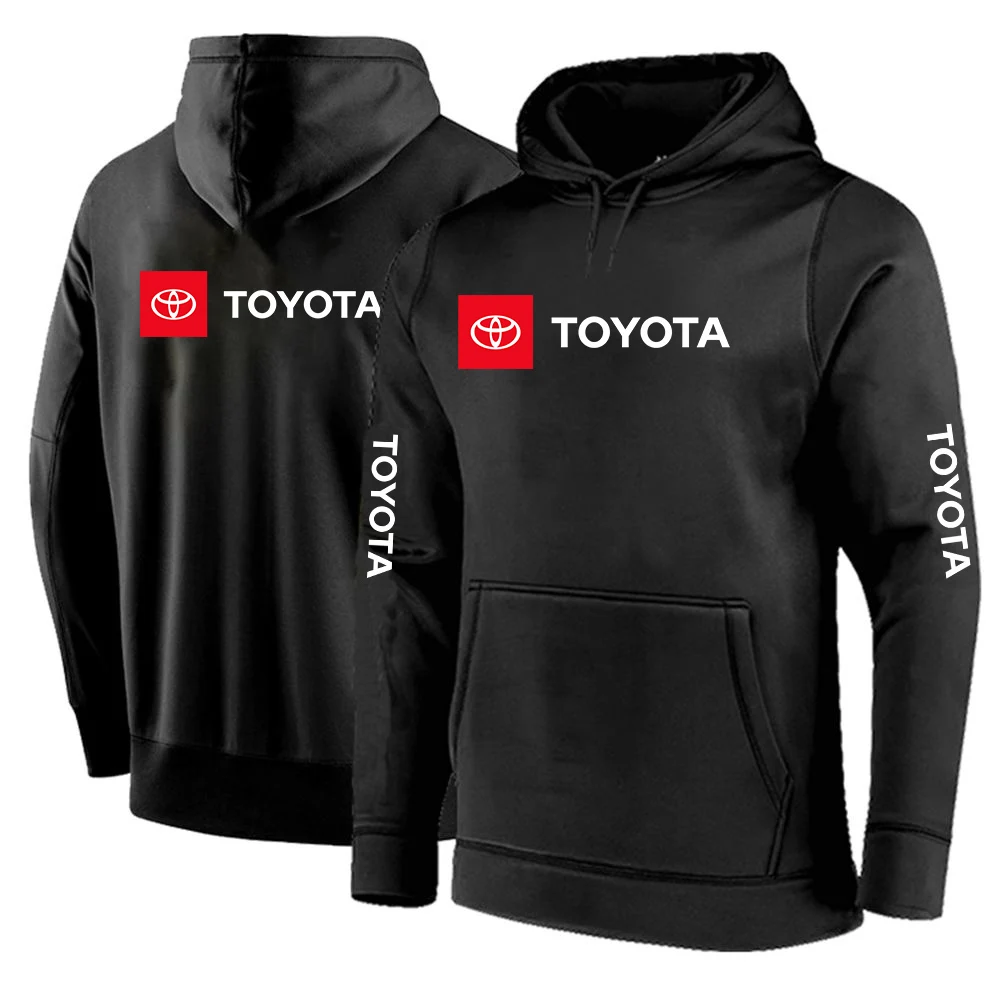 

Autumn Spring Casual Hoodies TOYOTA Printed Sports Jacket Sportswear Men Hooded Fashion Classic Long Sleeve Outwear Sweatshirts