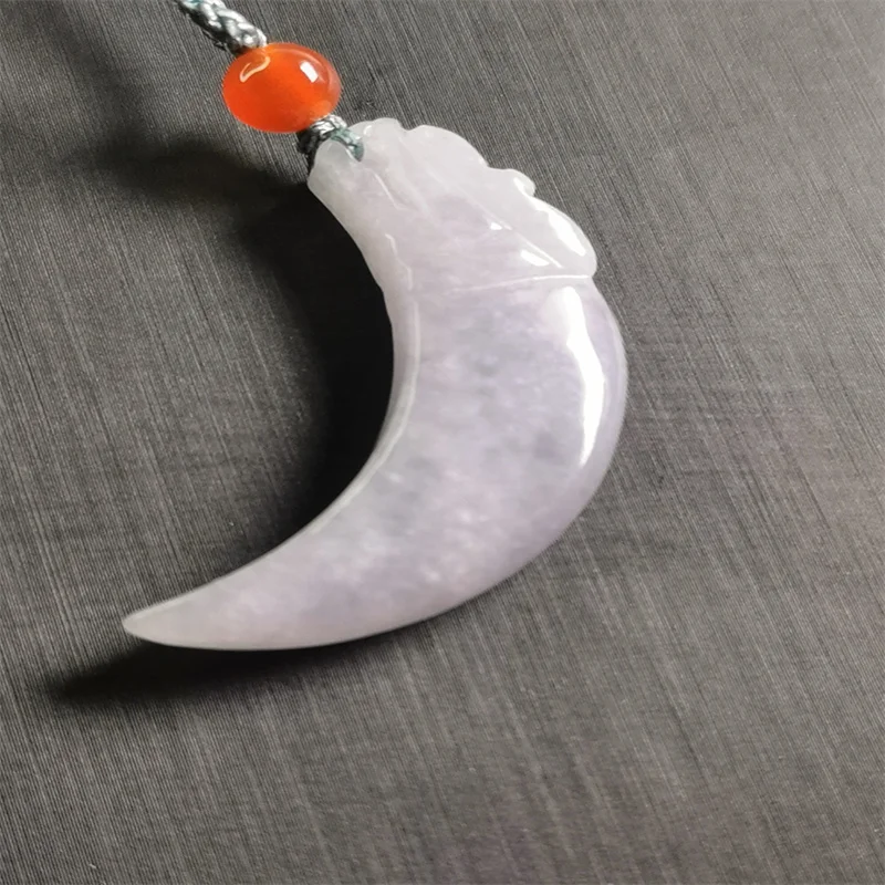

only one ! Natural Burmese jadeite jade pendant necklace grade A