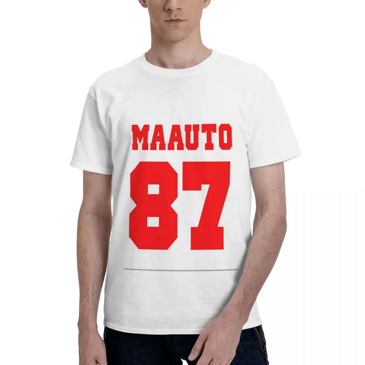 Футболка мужская летняя с принтом из хлопка высокого качества