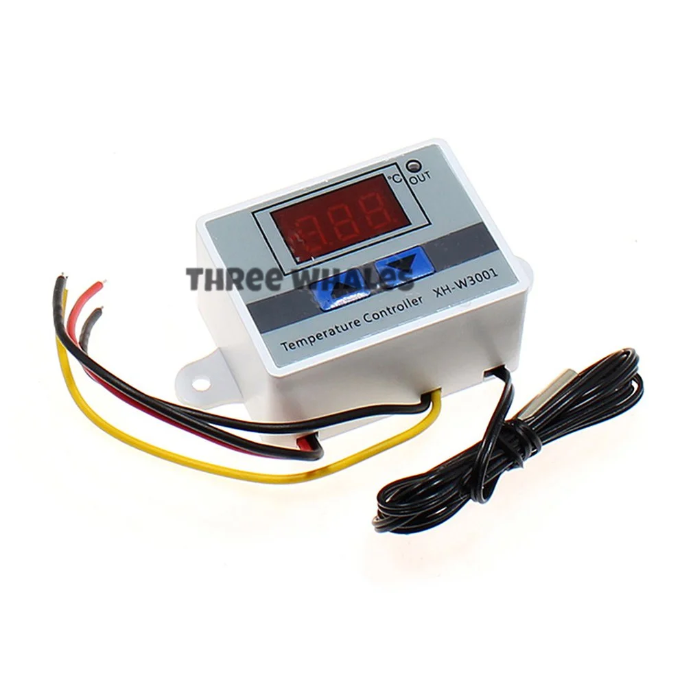 Фото Цифровой контроллер температуры ISMART XH-W3002 AC110-220V, 10А, термостат с водонепроницаемым датчиком W3002 №3