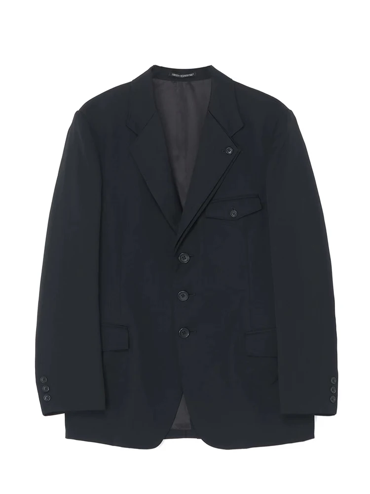 

Double layer collar blazers yohji yamamoto jacket Unisex suits for men Male blazer suit for men wedding dress mens blazer