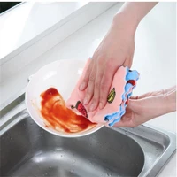 soft microfiber cleaning towels kitchen dish rag cloth super absorbent kitchen hand towels household cleaning supplies