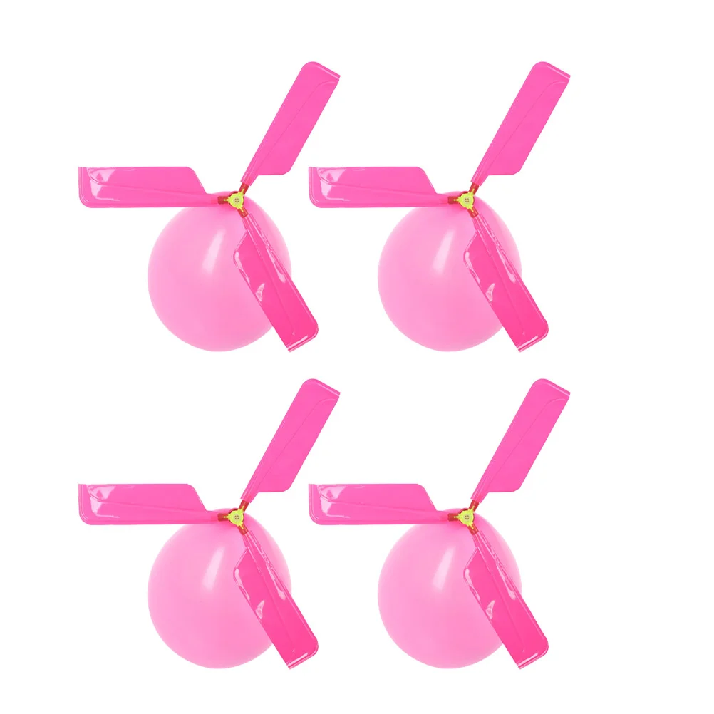 

Balloon Helicopterflyingparty Favor Powered Kit Airplane Kids Funny Helicopters Set Game