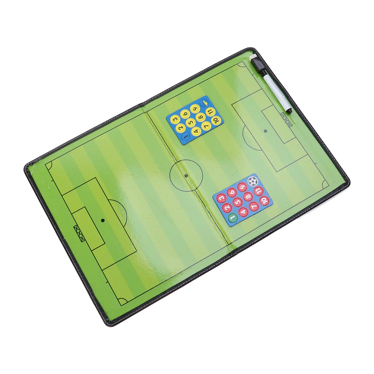 

Football Soccer Magnetic Tactic ClipBoard Foldable Coaching Strategy Board Kit Equipment and Portable Tool (Random Style)