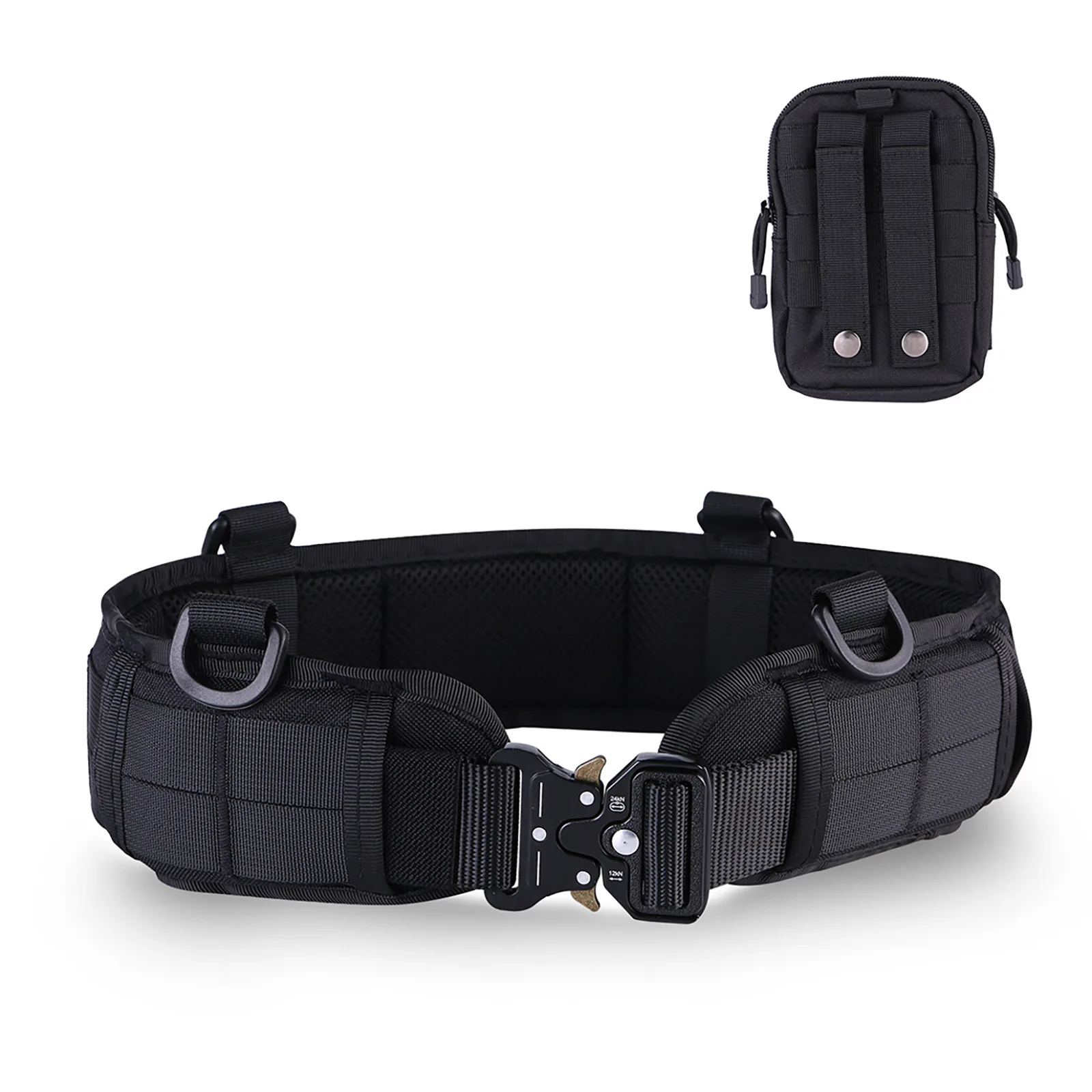 

Tactical Battle Belt Hunting MOLLE Men Battle Belt Set War Belt Military Inner Waist Belt with Phone Tool Bag for Shooting