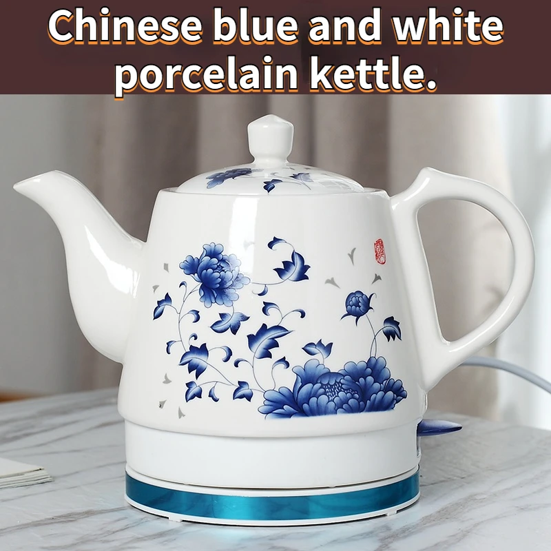 Household Thermos Ceramic Portable Kettle White Smart Induction Vintage Teapot Small Hervidor De Agua Kitchen Accessories AH50WK