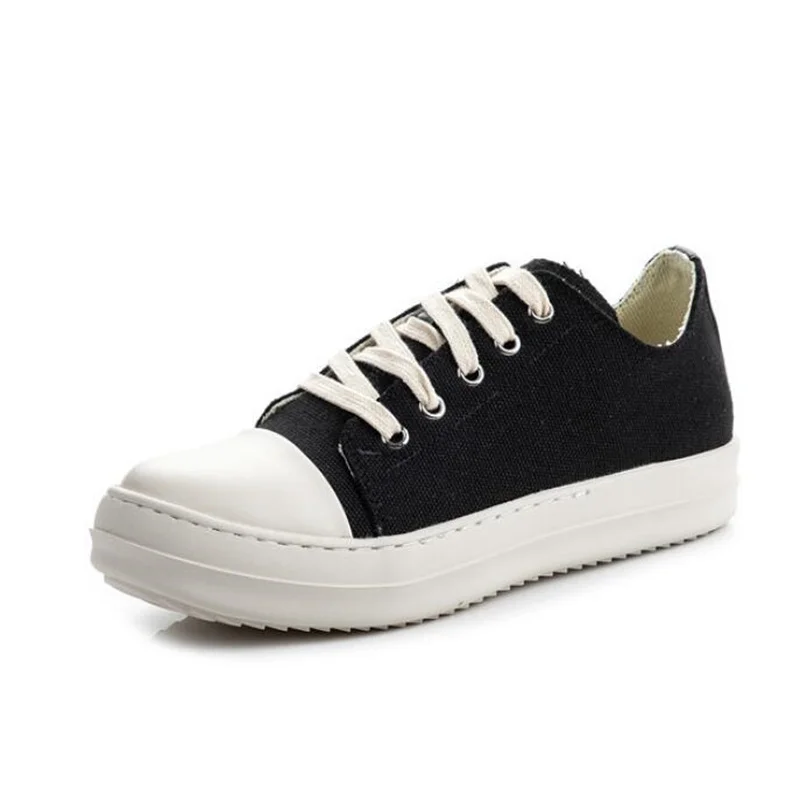 

Balack Low-top Women Platform Single Shoe Female Canvas Flat Shoes Large Size Lady Sneakers zapatos de mujer 2022 Spring Summer