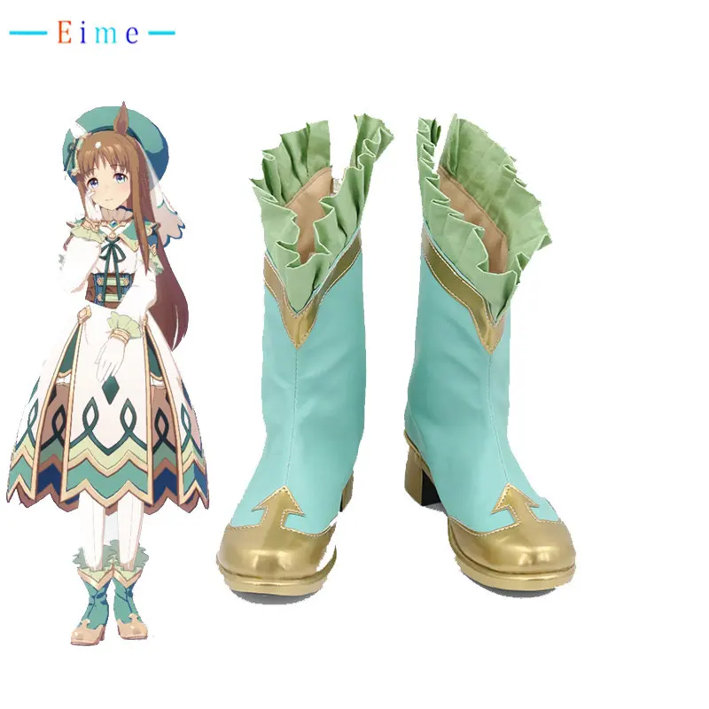 

Game Umamusume: Pretty Derby Grass Wonder Cosplay Shoes PU Leather Shoes Halloween Carnival Boots Prop Custom Made