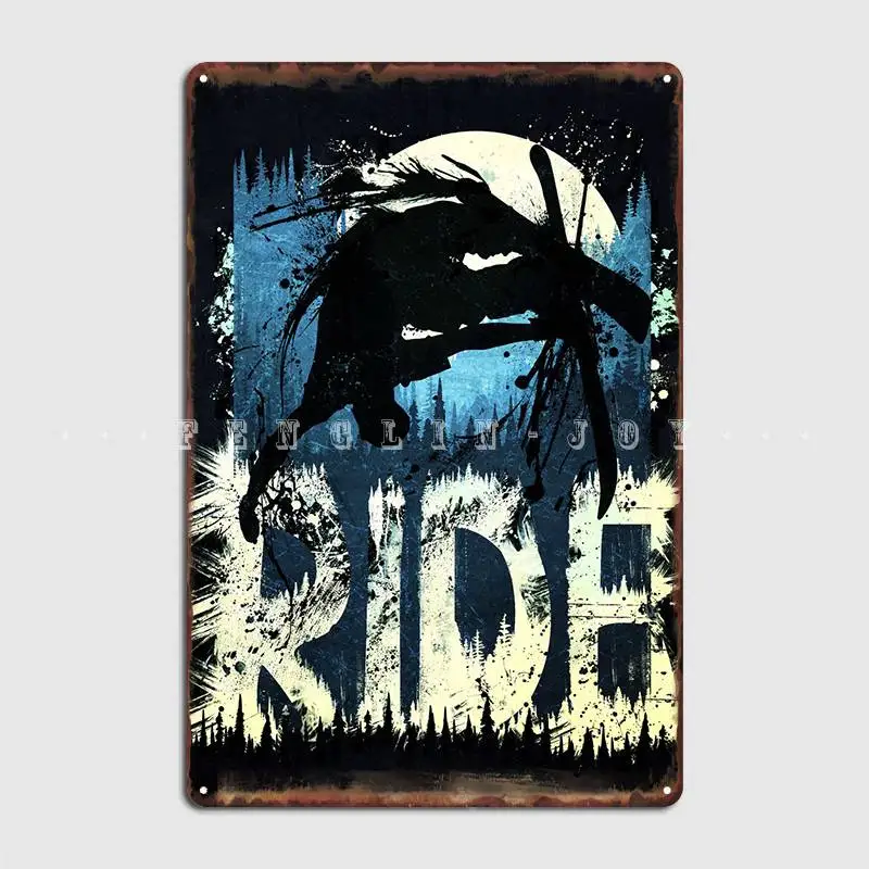 

Металлический знак для лыж, печатная картина для вечевечерние, Декор, оловянные плакаты