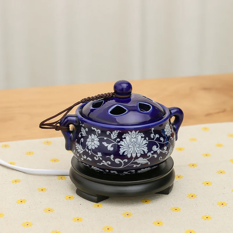 

Ceramic Aesthetic Incense Burners Electric Holder Air Freshen Smoke Incense Sticks Diffus Holder Quemador De Incienso Home Decor