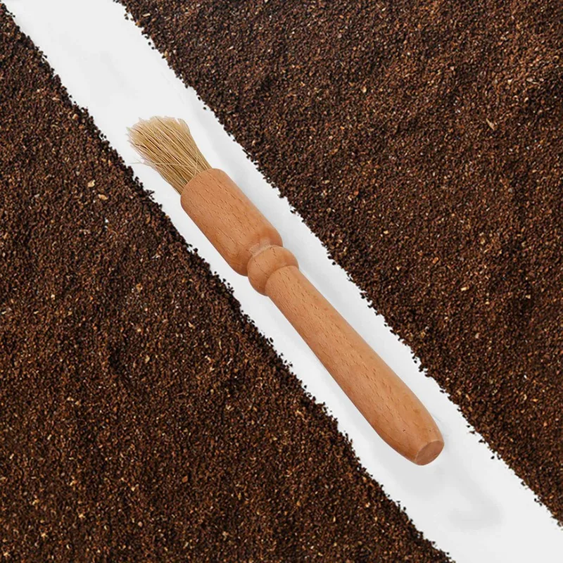 Щетка для кофемашины с ложкой и вставкой из нержавеющей стали диаметром 58 мм