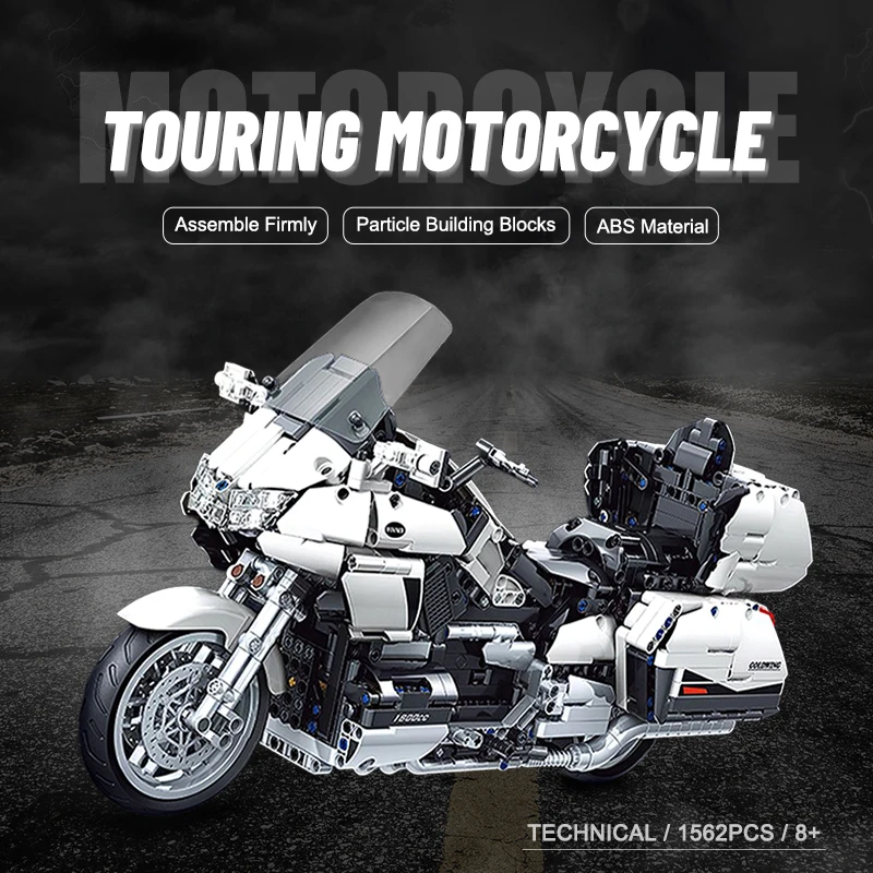 Купить Gold Wing Touring Мотоцикл техническая модель строительные блоки MOC гоночный автомобиль мотоцикл Наборы кубиков игрушки для детей Подарки 8110 Скидка Gold Wing Touring Мотоцикл техническая модель строительные блоки MOC гоночный автомобиль мотоцикл Наборы кубиков игрушки для детей Подарки 8110