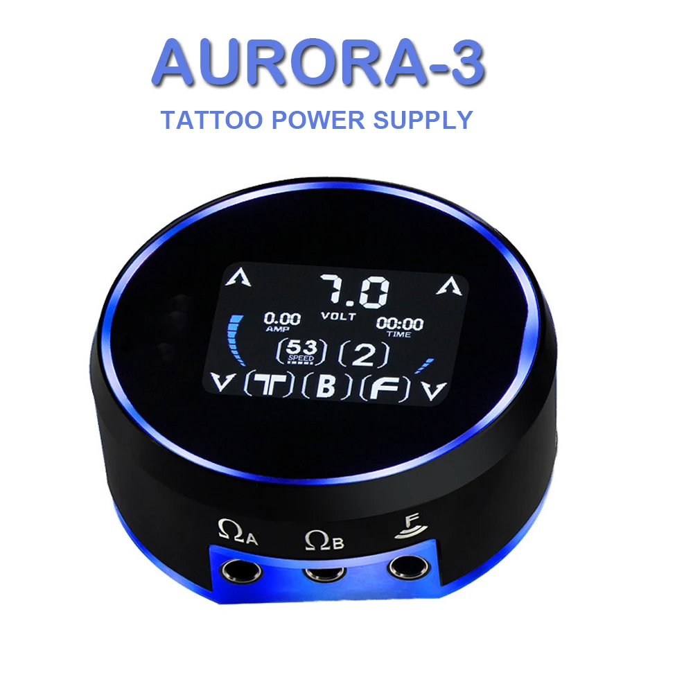 

Upgrade Tattoo Power Supply Machine Tattoo Aurora 3 Colorful Rotary Gun Tattoo Pen TFT Touch Screen Tattoo Battery