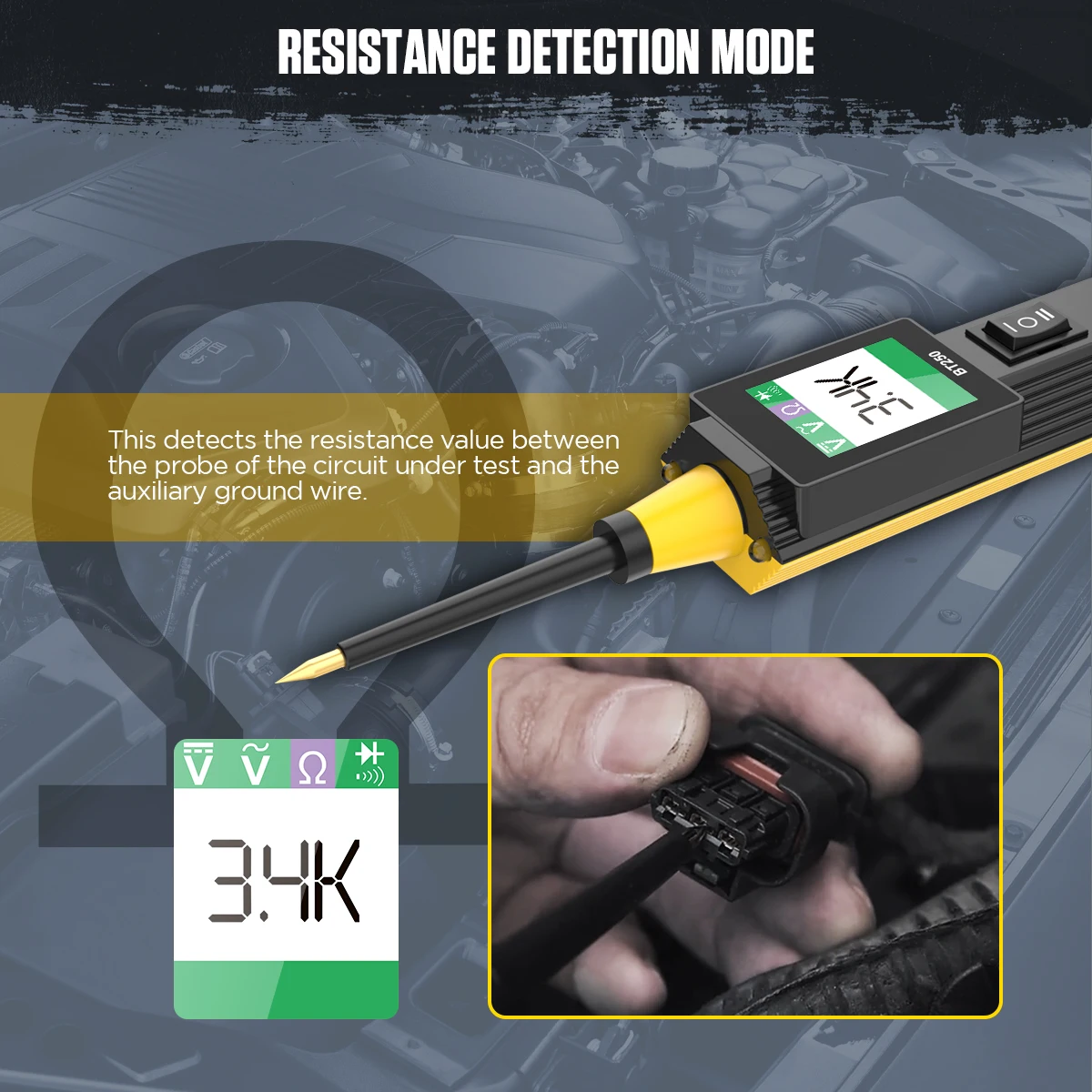 Тестер цепи AUTOOL BT250 автоматический инструмент для сканирования напряжения и