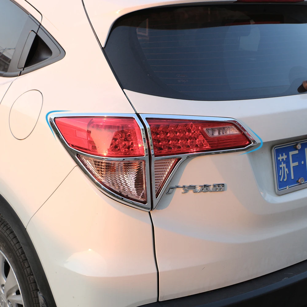 

Для Honda Vezel HR-V HRV 2014-2019, хромированная зеркальная крышка бампера для бровей, обшивка для век, набор для автостайлинга, литье