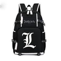 new anime death note usb backpack school bags bookbag men women travel laptop rucksack kids knapsack gift