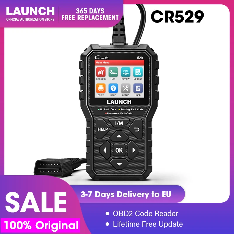 Сканер OBD2 Launch Creader 529 CR529 автомобильный диагностический инструмент считыватель