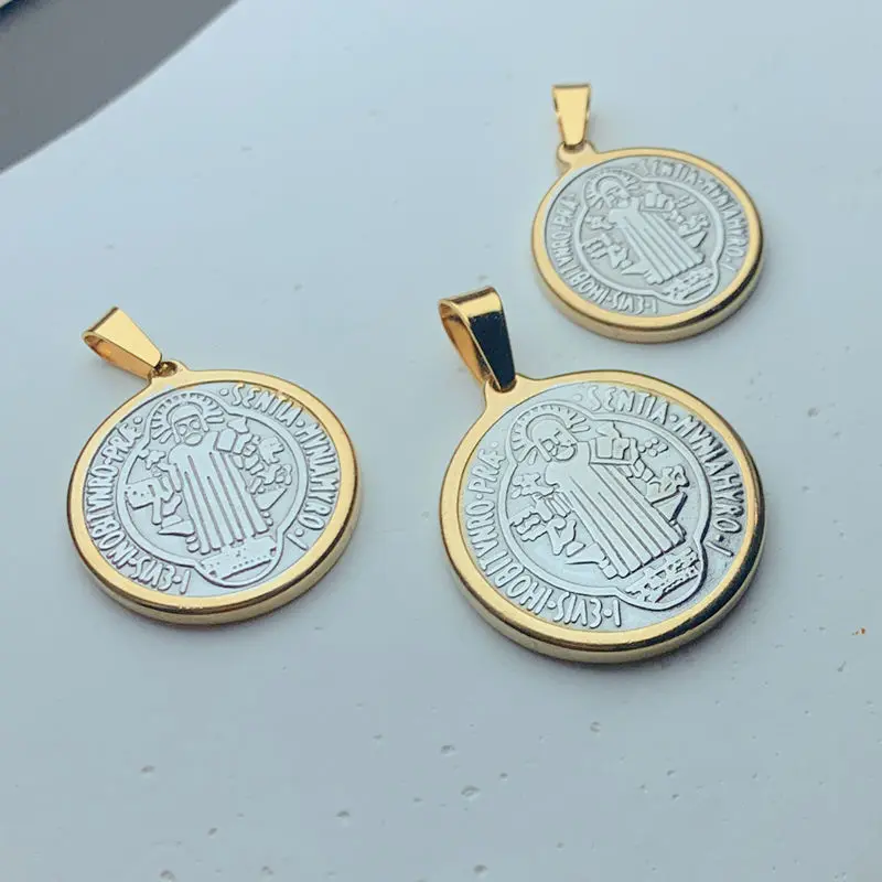 Круглая металлическая медаль из нержавеющей стали в ассортименте