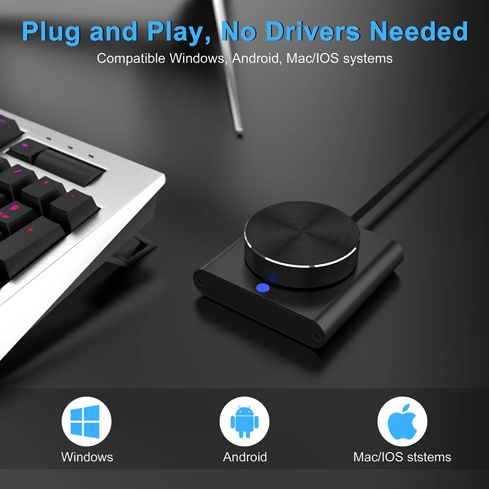 

USB-устройство для контроля громкости компьютера, с одной кнопкой