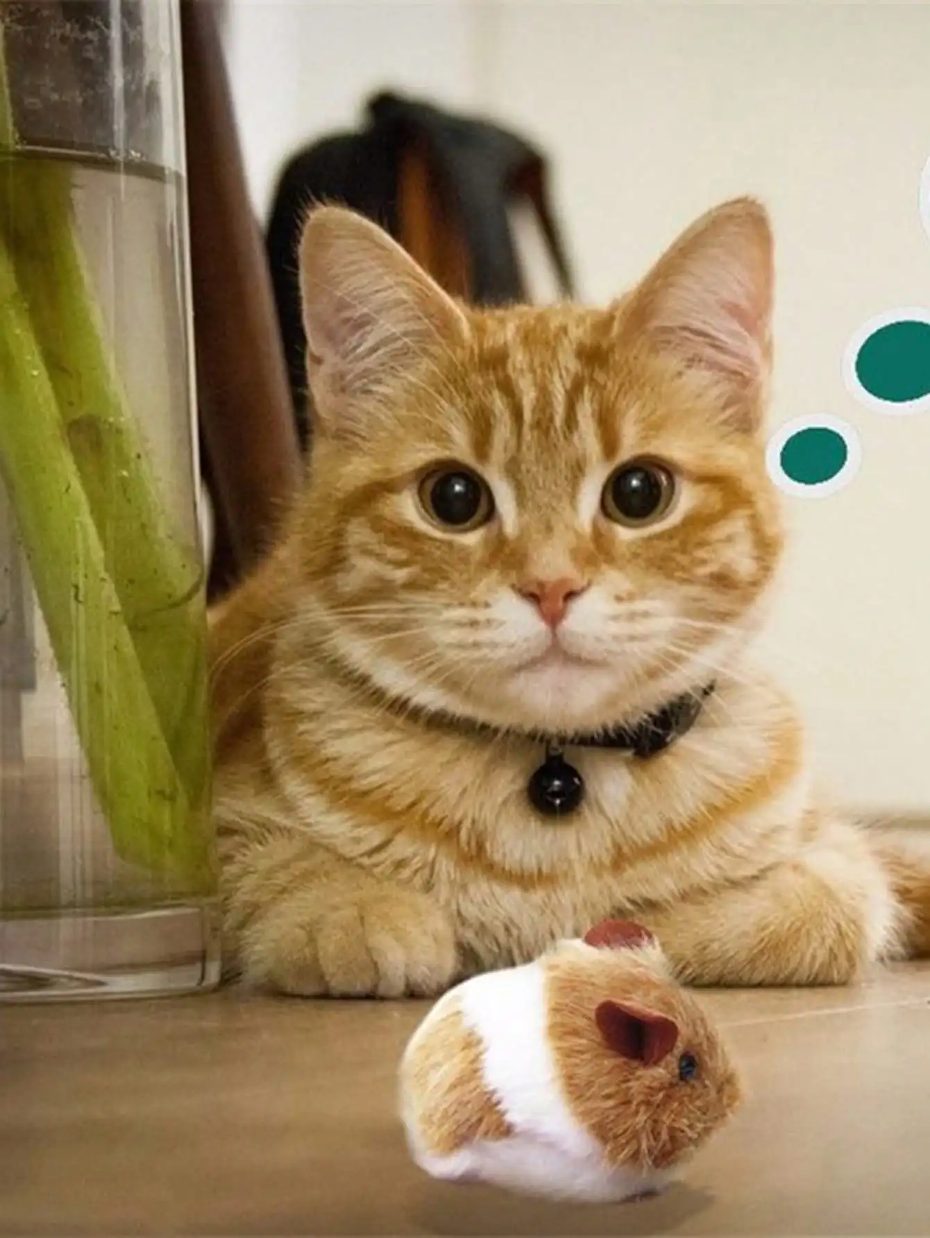 1 Шт. Плюшевая Интерактивная Игрушка Для Кошек Мышь С Рельефной Текстурой