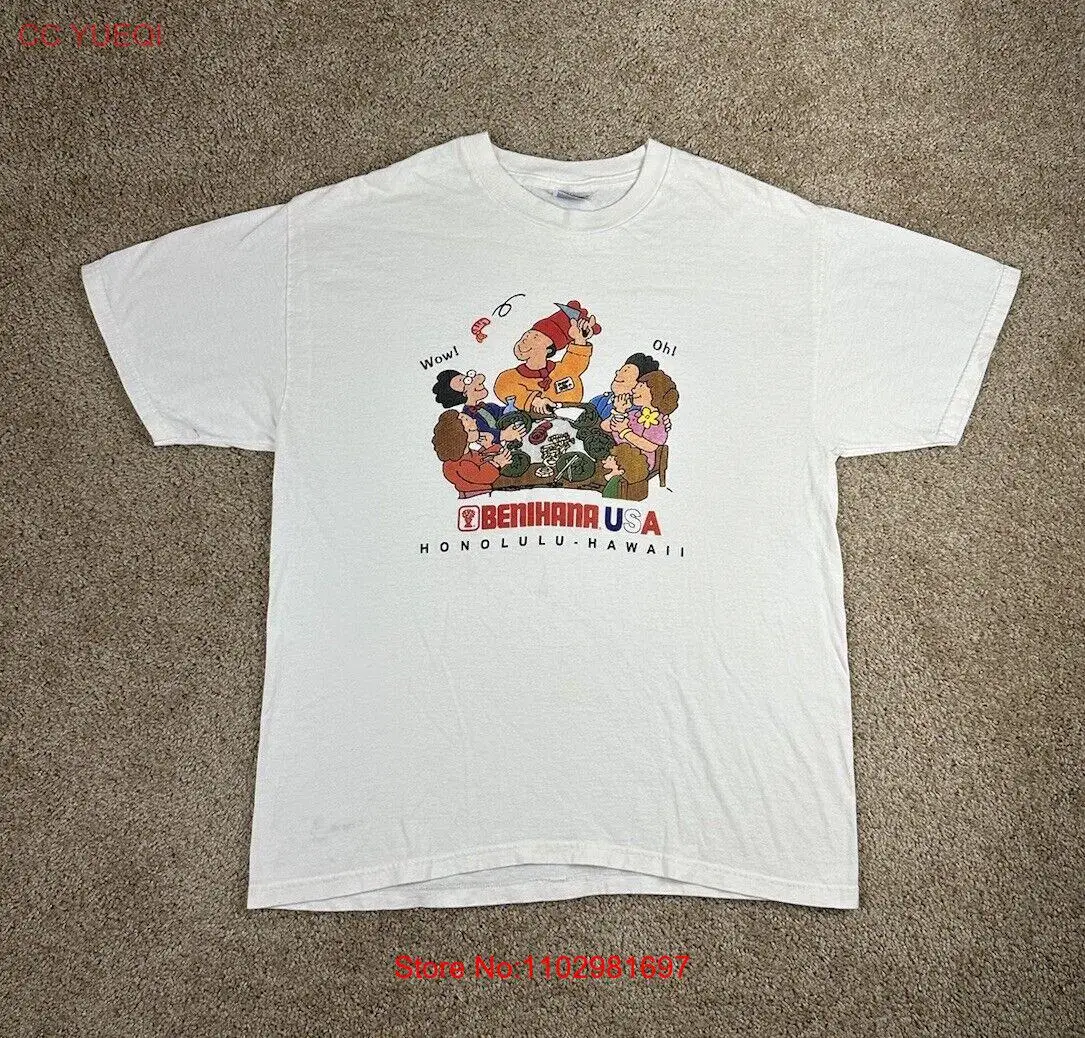 Vintage Benihana USA Honolulu Hawaii Hibachi Restaurant T-Shirt Size Large