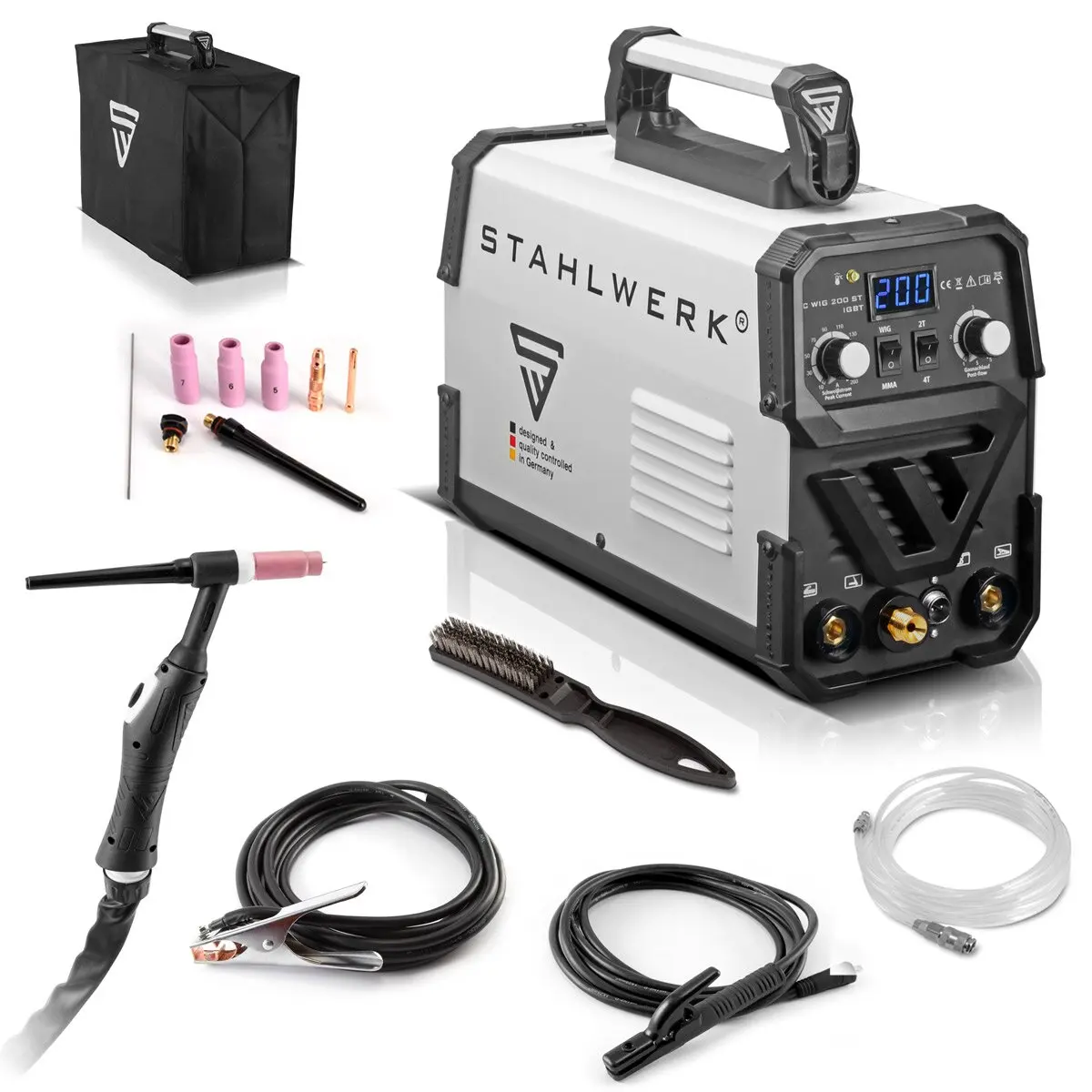 Stahlwerk TIG200A DC HF TIG и MMA 2in1 IGBT Инверторный сварочный аппарат 220 В Новое состояние с