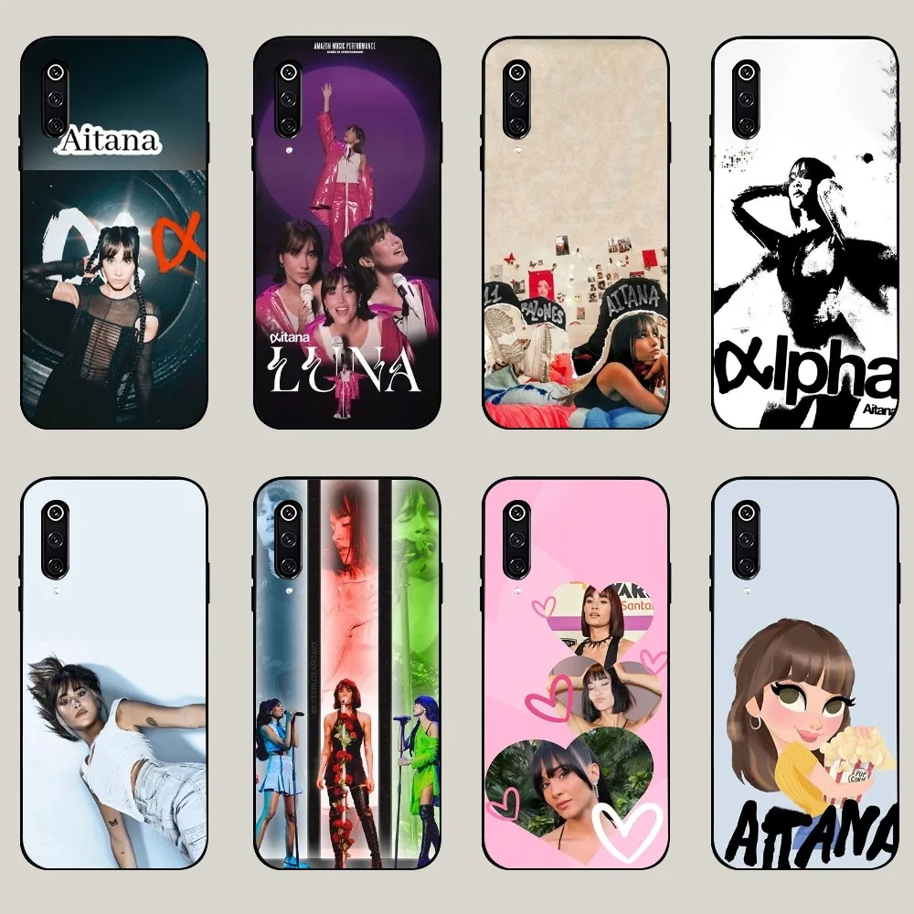 Singer A-Aitana Portrait Phone Case For Xiaomi 11 Redmi Note 5G 8T 9A 9 10T Note8Pro Note9 12SUltra Black