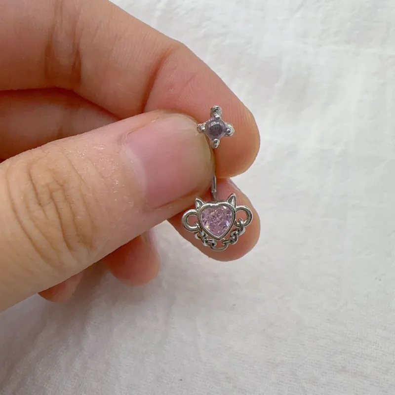 D-кольцо Love Chain Кольца для губ с когтями дракона Титановая сталь Лабды Пирсинг