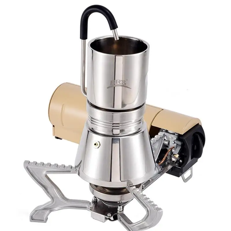 For Brs Stainless Steel Moka Pot Coffee Maker Portable Coffe