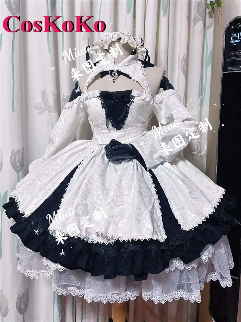 

CosKoKo HMS Theseus Cosplay Anime Azur Lane Costume Sweet Gorgeous Royal Maid Dress Lolita Halloween Carnival Role Play Clothing