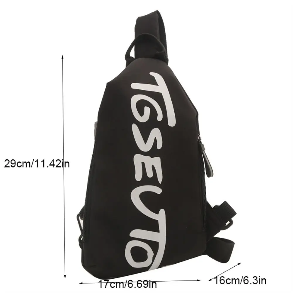 Модная нагрудная сумка с надписью водонепроницаемая через плечо из ткани