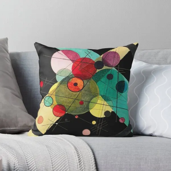 

Hd Circles In A Circle 1923 By Wassily Printing Throw Pillow Cover Decor Car Cushion Case Throw Anime Pillows not include