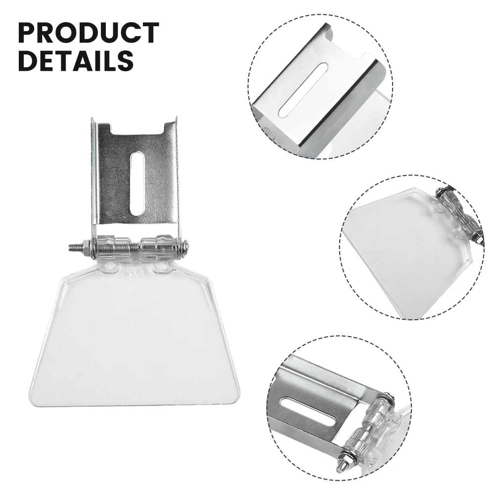 

9.7X6.8X1.4cm Tool Parts Eye Protection Grinder Guard Bench Replacement Safety Shields Stainless Steel ABS Material