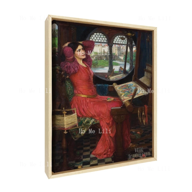 John William Waterhouse I Am Half-Sick Of Shadows Said The Lady Shalott Холст Настенный художественный принт