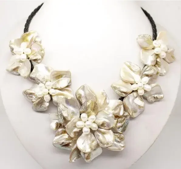 Оптовая продажа дешевое классическое ожерелье в стиле барокко с пресноводным