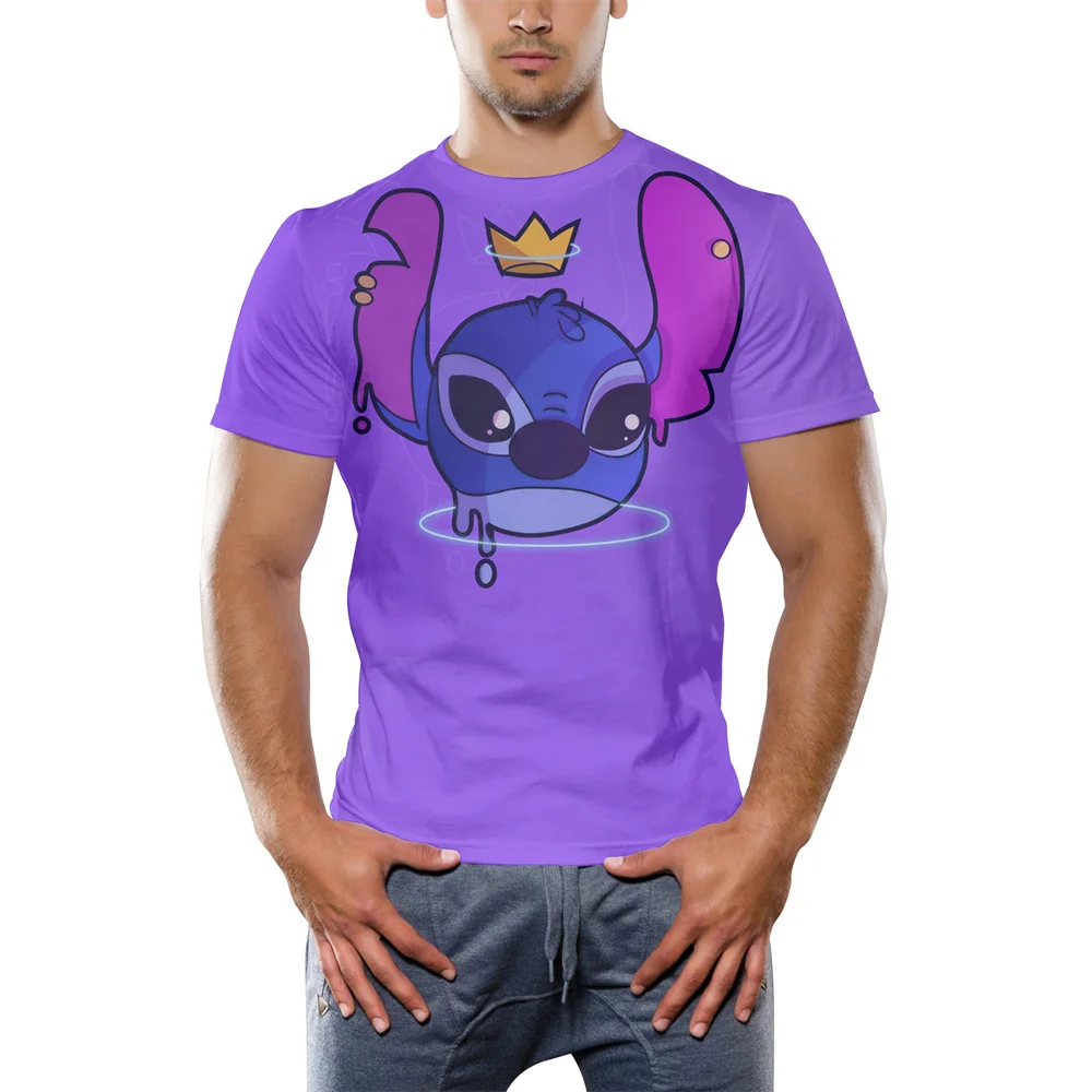 

2021 Summer Stitch Anime High Quality 3D Print T Shirts Men Womens Loose Funny T-shirts Kids Boys Girls Tshirt Plus Size Tops
