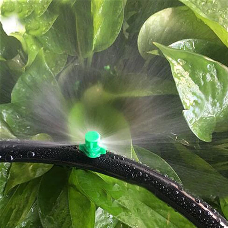 

50Pcs 360 Degrees Refraction Water prinkler Micro Garden Red Irrigation Refractive Nozzle Spray grows Greenhouse Watering