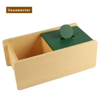 baby toy montessori sensorial training green round with box preschool materials home games educational toys safe wood 0 3 years