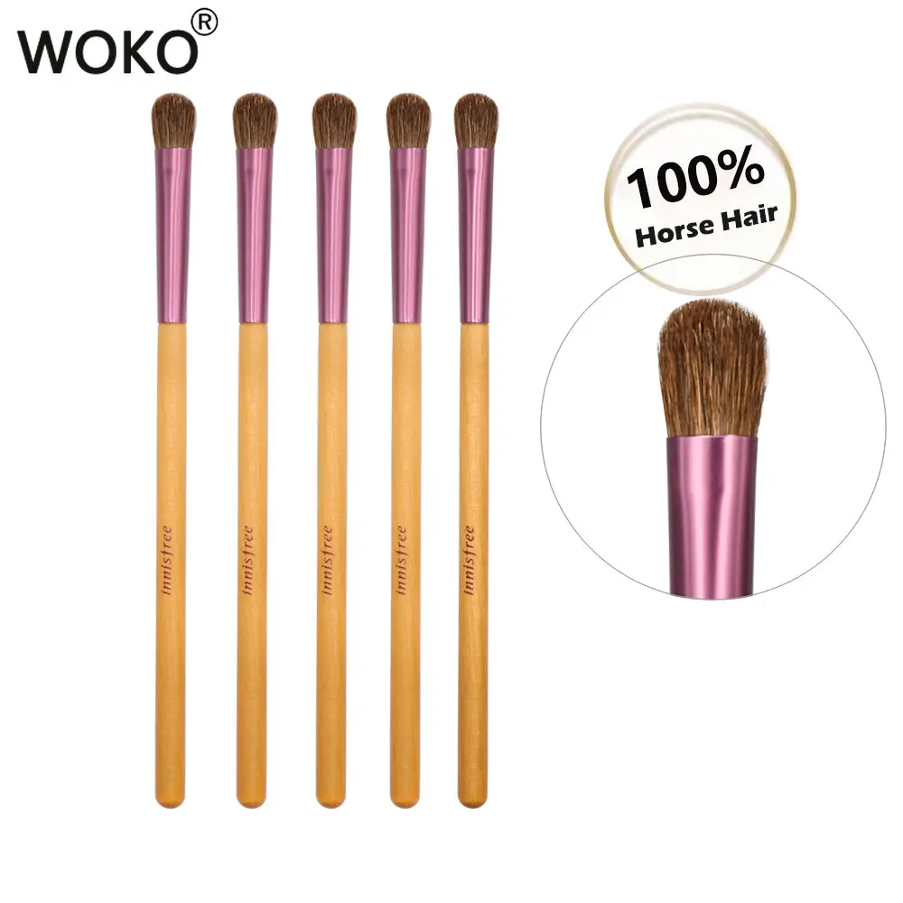 

5/20/50Pcs Eyeshadow Makeup Brush Horse Hair Eyeshadow Blending Brush Natural Eye Shadow Cream Powder Makeup Tool Wholesale Set