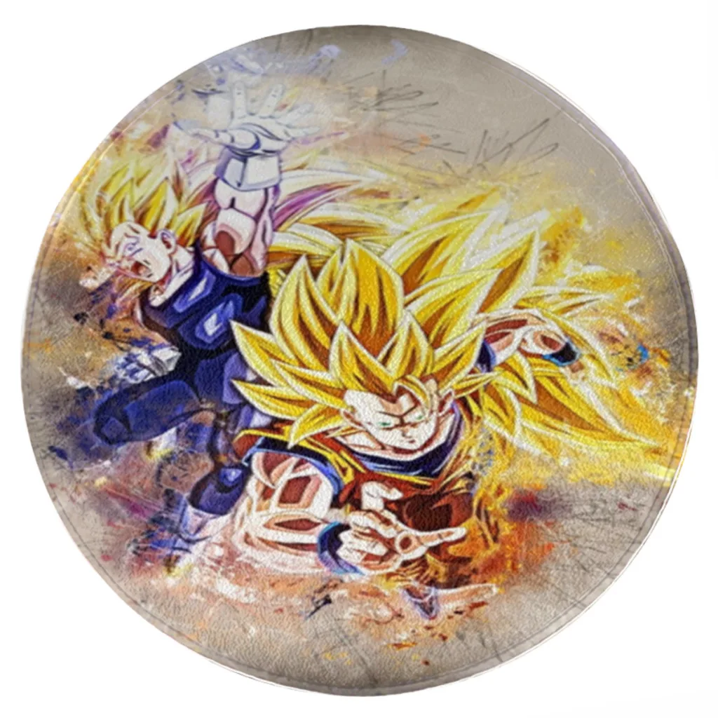 

Classic-anime-dragon-ball-printed Round Carpet Living Room Bedroom Carpet Anti -sliding Door Yoga Mat Floor Mats Birthday Gift
