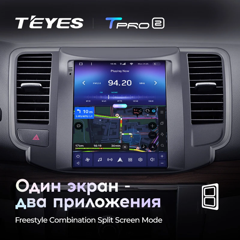 TEYES TPRO 2 Штатная магнитола For Ниссан Теана J32 Nissan Teana 2008 - 2013 Tesla style screen Тесла Стиль